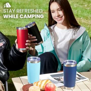 MEWAY 20oz Tumbler 12 Pack Double Wall Vacuum Insulated Travel Mug Bulk, Stainless Steel Tumblers with Lid and Straw, Durable Powder Coated Coffee Cups for Cold & Hot Drinks (Black, 12)