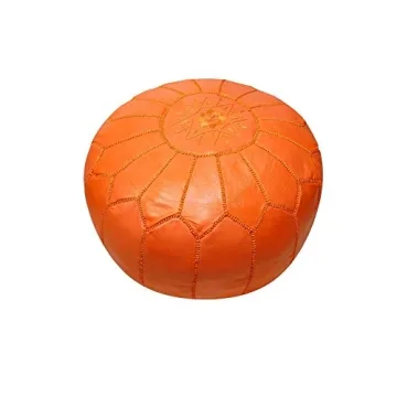 Stylish Handmade Moroccan Leather Pouf Ottoman