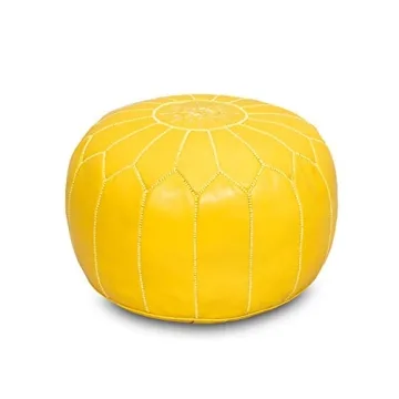Stylish Handmade Moroccan Leather Pouf Ottoman