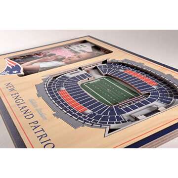 YouTheFan NFL New England Patriots 3D StadiumViews Picture Frame