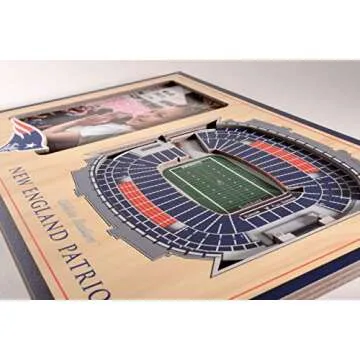 YouTheFan NFL New England Patriots 3D StadiumViews Picture Frame