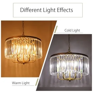 Chic Wellmet Gold Crystal Chandelier for Any Room