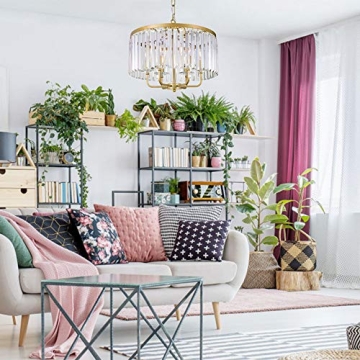 Chic Wellmet Gold Crystal Chandelier for Any Room