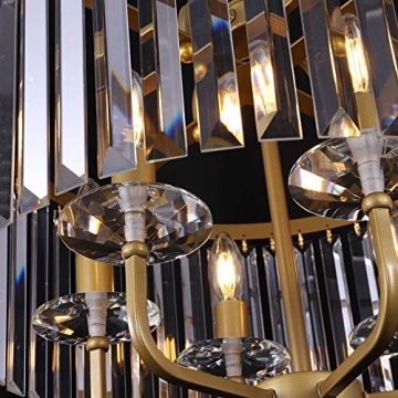 Chic Wellmet Gold Crystal Chandelier for Any Room