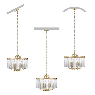 Chic Wellmet Gold Crystal Chandelier for Any Room