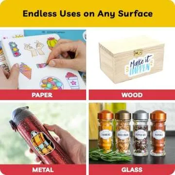 Sticker Paper for Inkjet Printer - (30 Sheets), 8.5 x 11" Letter Size, Matte Sticker Paper - Ideal f...