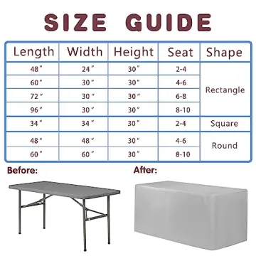 Fitted Table Covers 2 Pack - 48"x24" Aqua