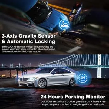 Miden X5 4K WiFi Dash Cam Front and Rear Inside