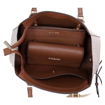 Michael Kors Charlotte Leather Tote Crossbody Bag