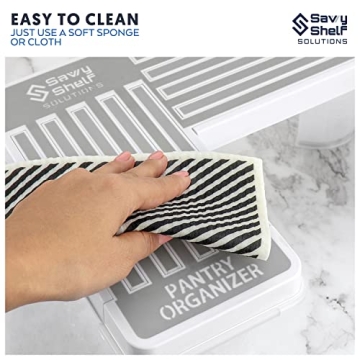 Savvy Shelf Adjustable Organizer for Pantry & Spice Storage