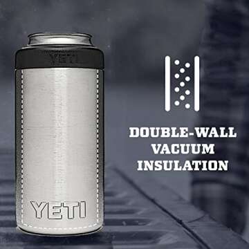 YETI Rambler 16 oz. Colster Tall Can Insulator for Tallboys & 16 oz. Cans, Alpine Yellow