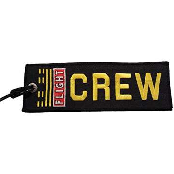 AV8R Taxiway Sign Embroidered Luggage Tag - Stylish, Durable, and Functional