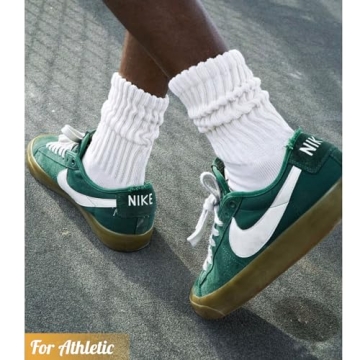 Slouchy White Crew Socks - Pack of 2 for Comfort