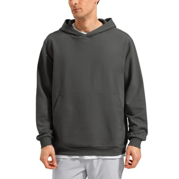 CRZ YOGA Men's Fleece Hoodies - Cozy and Versatile Pullover Sweatshirt