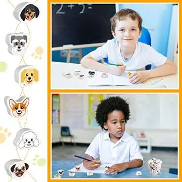 Cute Dog Erasers for Kids - 72 Pcs Fun School Supplies