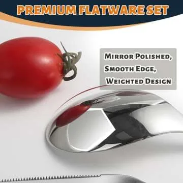 Premium Stainless Steel Silverware Set for 8 - Dishwasher Safe