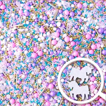 Magical Unicorn Sprinkle Mix for Cake Decorating