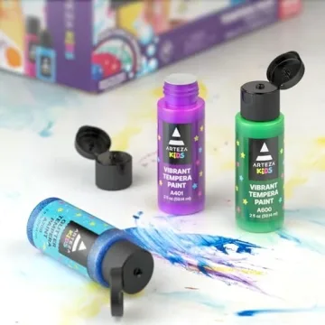 ARTEZA 32 Washable Tempera Paint Set for Creative Kids