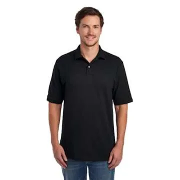 Jerzees Men's SpotShield Stain Resistant Polo Shirts for Work & Play