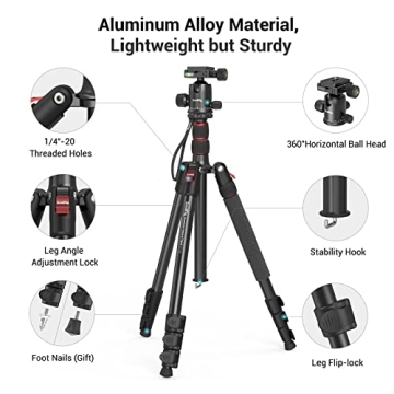 Versatile SmallRig CT-10 Tripod & Monopod for Photographers