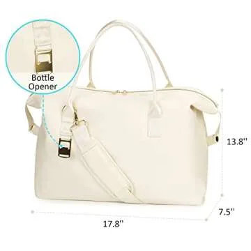 Ceneda Large Cooler Bag 40 Can Insulated Soft Cooler Leakproof Cooler Tote Bag Beach Travel Camping Lunch Bag for Women and Men (Beige)