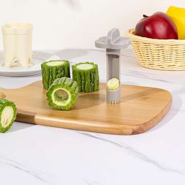 Pepper Seed Corer Remover - 2025 Upgraded 2-in-1 Bell Pepper Cutter & Deseeder: Effortlessly Streamline Your Kitchen Prep for Faster, More Efficient, & Hassle-Free Meal Prep (1, Green)