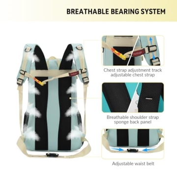 Bseash 40L Waterproof Hiking Backpack for Outdoor Adventures