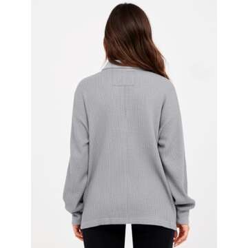 Oversized Women's Sweatshirt V Neck Fall Fashion Pullover