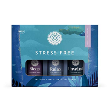 Stress-Free Essential Oil Blend Set | Therapeutic Grade Aromatherapy | Incl. Sleep, Relax, Unwind Bl...