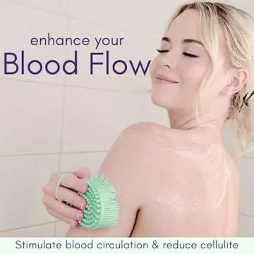 Avilana Silicone Body Scrubber – Dual-Sided Silicone Loofah for Shower, Body Scrubber for Men & Women, Gentle Loofa Alternative, Easy-to-Clean Silicone Body Scrubber Exfoliator