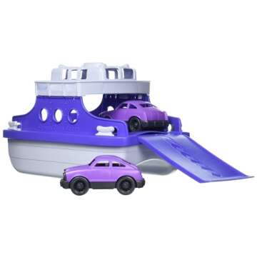 Green Toys Ferry Boat w/Cars - Eco-Friendly Fun for All Ages