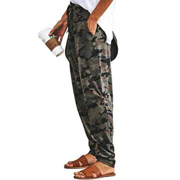 LOSRLY High Waist Camo Jogger Pants for Women Size S