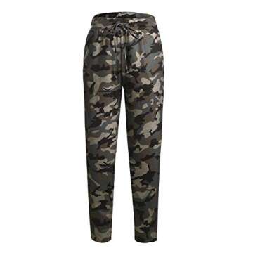 LOSRLY High Waist Camo Jogger Pants for Women Size S