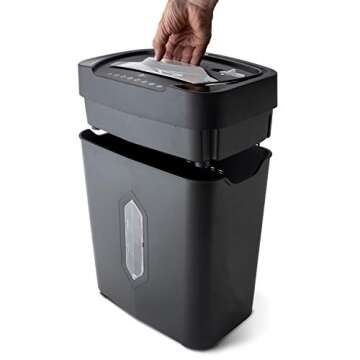Aurora AU1230XA Anti-Jam 12-Sheet Crosscut Paper and Credit Card Shredder with 5.2-Gallon Wastebasket