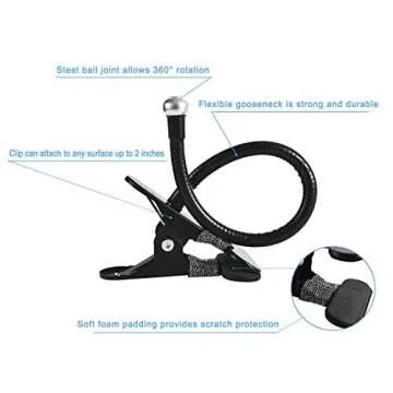 Suremita Mirror Office Adjustable Clip-On for Safety
