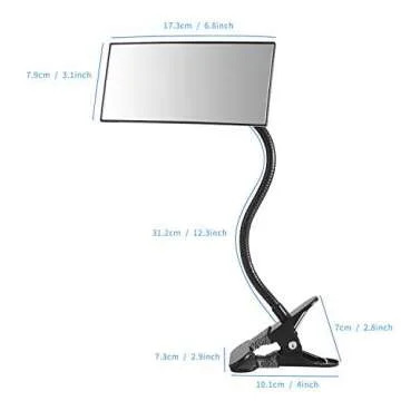 Suremita Mirror Office Adjustable Clip-On for Safety