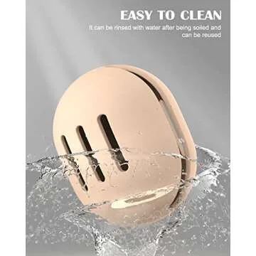 FVION Trendy Makeup Sponge Holder - Silicone Beauty Blender Holder, Silky Smooth Makeup Sponge Case, Beauty Blender Travel Case - Makeup Sponge Container (Khaki)