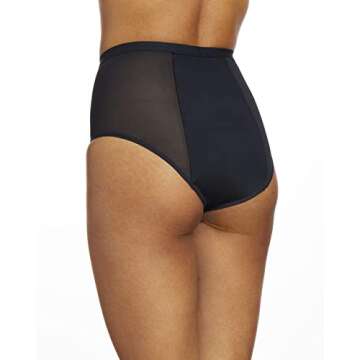 THINX Hi-Waist Period Underwear for Women, FSA HSA Approved Feminine Care, Menstrual Underwear Holds 5 Tampons, Black, X-Small