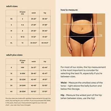 THINX Hi-Waist Period Underwear for Women, FSA HSA Approved Feminine Care, Menstrual Underwear Holds 5 Tampons, Black, X-Small