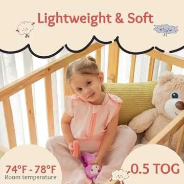 baby deedee Sleep Nest Air TOG 0.5 | 72% Viscose from Bamboo and 28% Cotton Sleep Sack, Reverse Zipper Wearable Blanket for Baby - Toddler Sleeping Bag, Storm, Large (18-36 Months)