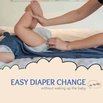 baby deedee Sleep Nest Air TOG 0.5 | 72% Viscose from Bamboo and 28% Cotton Sleep Sack, Reverse Zipper Wearable Blanket for Baby - Toddler Sleeping Bag, Storm, Large (18-36 Months)