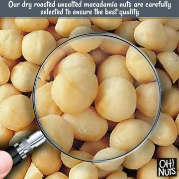 Premium Dry Roasted Unsalted Macadamia Nuts 1 lb