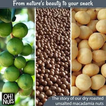 Premium Dry Roasted Unsalted Macadamia Nuts 1 lb