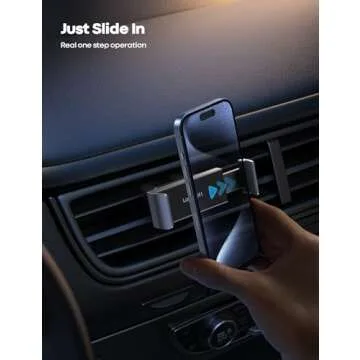 Lamicall Car Cell Phone Mount - Universal Air Vent Clip Holder for Hands-Free Use