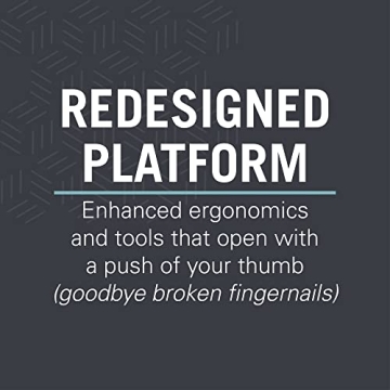 LEATHERMAN, FREE K4 EDC Pocket Multitool with Knife, Magnetic Locking, Aluminum Handles and Pocket Clip, Made in the USA, Silver (K4X with Serrated Blade)