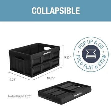 CleverMade Collapsible Storage Bins - Durable & Stackable