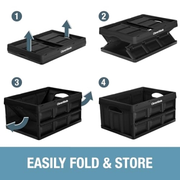 CleverMade Collapsible Storage Bins - Durable & Stackable
