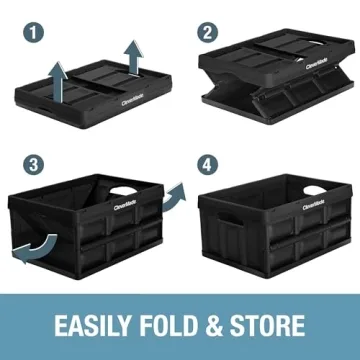 CleverMade Collapsible Storage Bins - Durable & Stackable