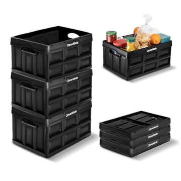 CleverMade Collapsible Storage Bins - Durable & Stackable