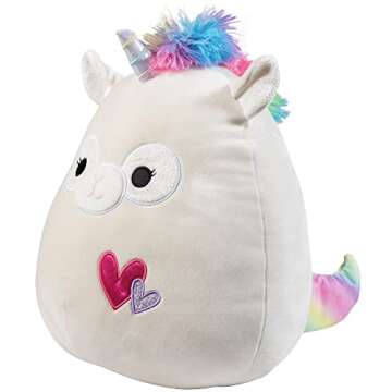 Squishmallows Original 12-Inch Kate The Rainbow Llamacorn - Official Jazwares Plush - Collectible Soft Squishy Stuffed Animal Toy - Add to Your Squad - Gift for Kids, Girls & Boys